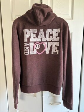 PINK Victoria's Secret Brown Pullover with Gold Label